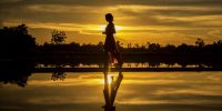 sunset reflection
