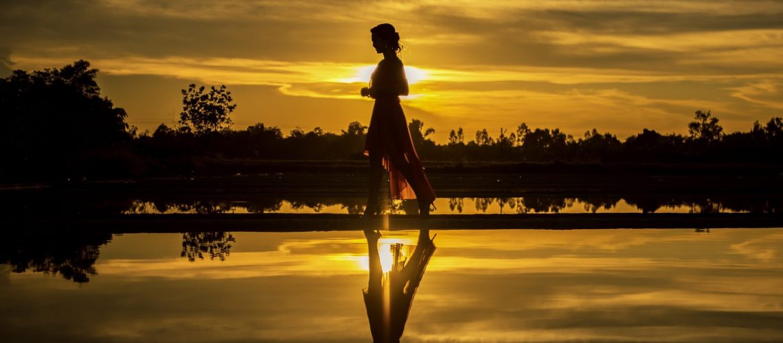 sunset reflection